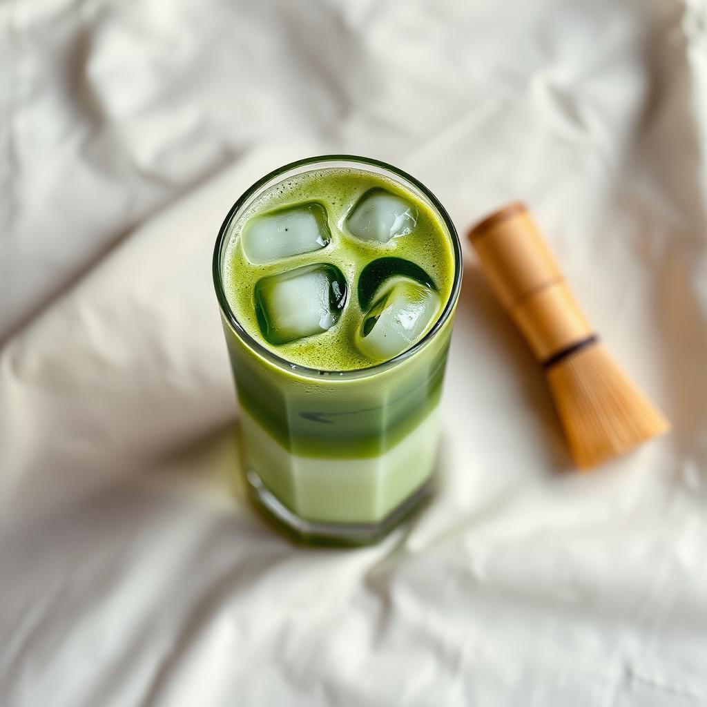 Iced matcha latte
